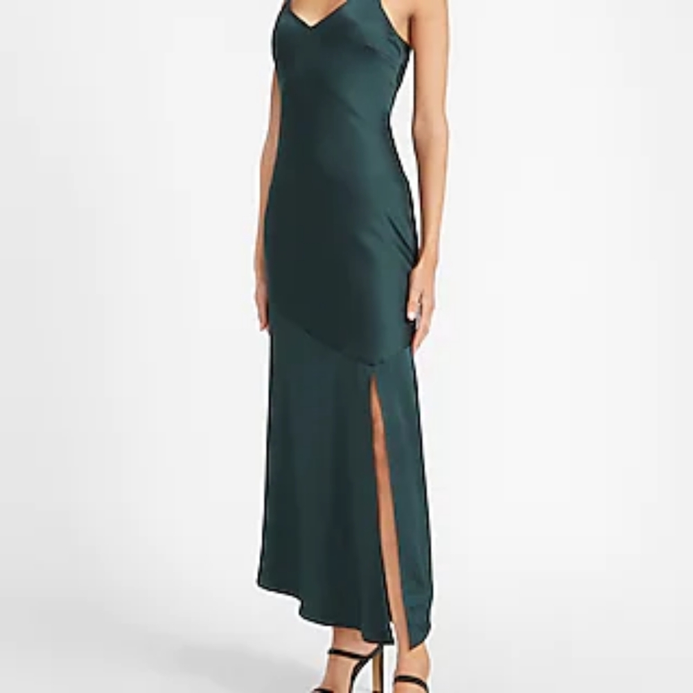 Emerald Green Slip Dress
